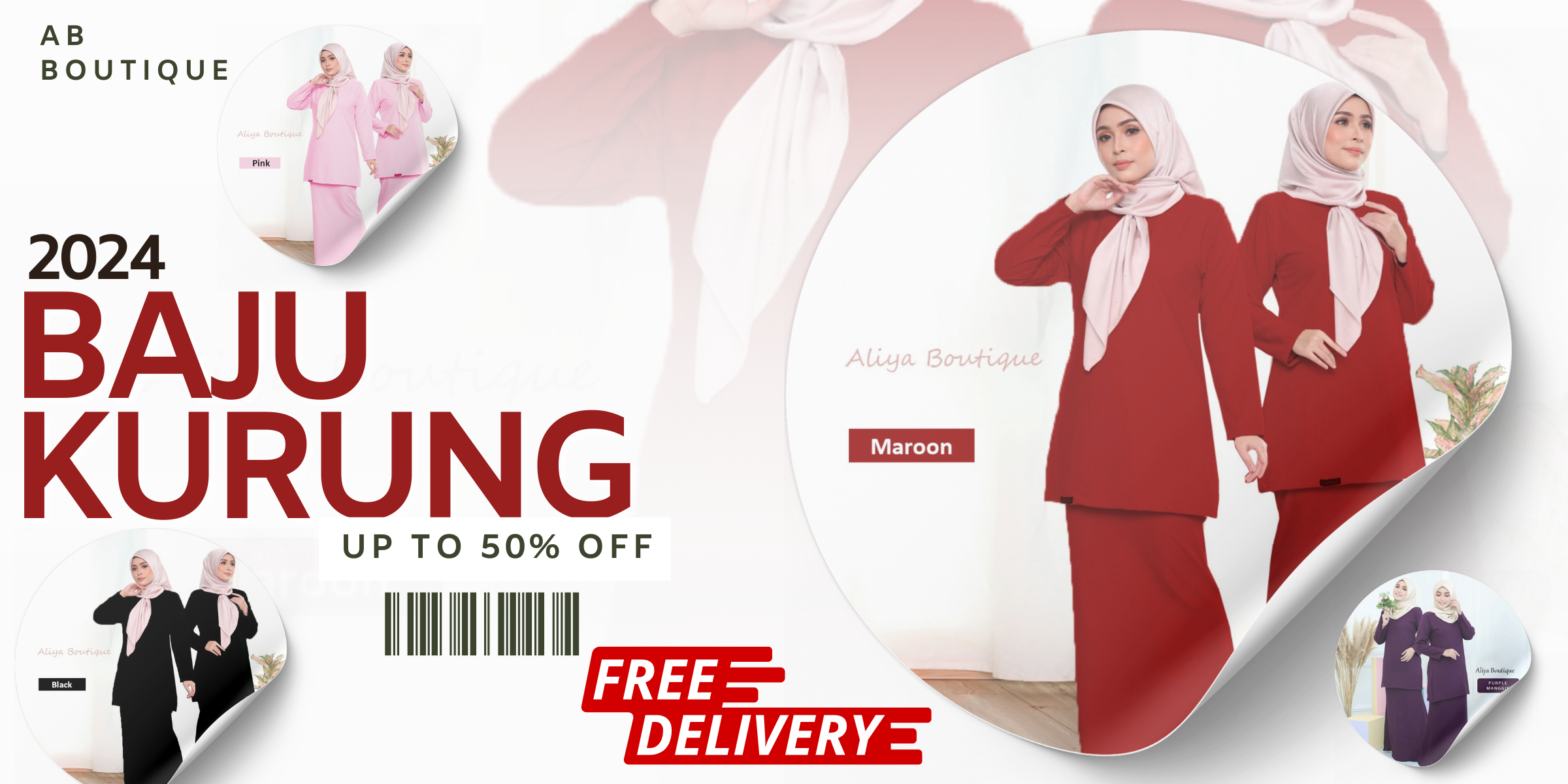 Baju Kurung Shop Now at AB Boutique